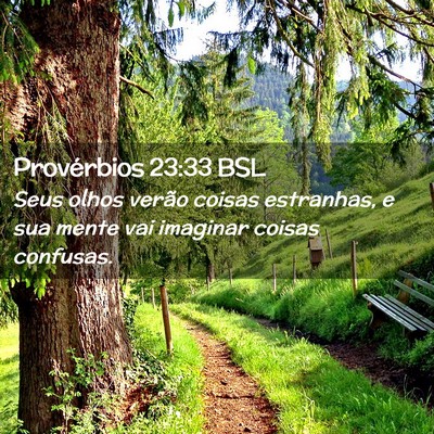 Picture 02 - Provérbios 23:33 BSL - Seus olhos verão coisas estranhas, e sua mente - Bible Verse Picture