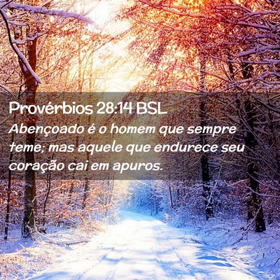 Picture 02 - Provérbios 28:14 BSL - Abençoado é o homem que sempre teme; mas aquele - Bible Verse Picture