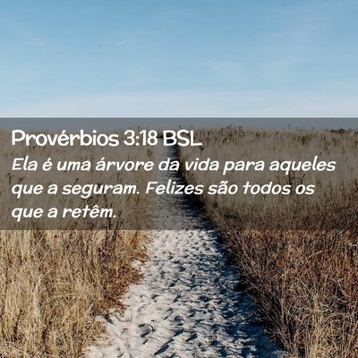 Picture 02 - Provérbios 3:18 BSL - Ela é uma árvore da vida para aqueles que a - Bible Verse Picture