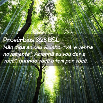 Picture 02 - Provérbios 3:28 BSL - Não diga ao seu vizinho: “Vá, e venha - Bible Verse Picture
