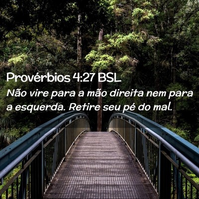Picture 02 - Provérbios 4:27 BSL - Não vire para a mão direita nem para a - Bible Verse Picture