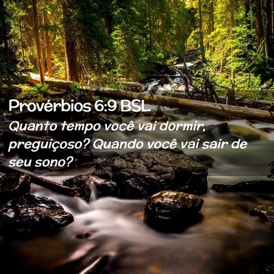 Picture 02 - Provérbios 6:9 BSL - Quanto tempo você vai dormir, preguiçoso? - Bible Verse Picture
