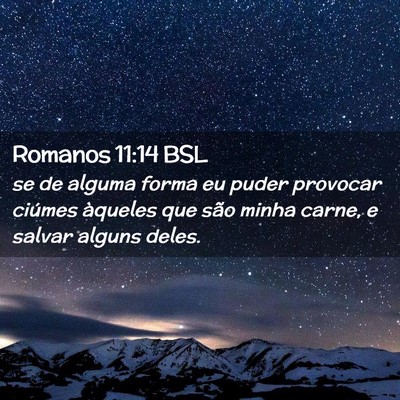 Picture 02 - Romanos 11:14 BSL - se de alguma forma eu puder provocar ciúmes - Bible Verse Picture