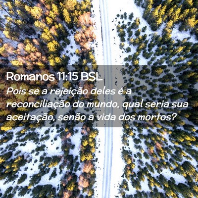 Picture 02 - Romanos 11:15 BSL - Pois se a rejeição deles é a reconciliação - Bible Verse Picture