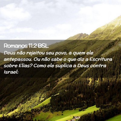 Picture 02 - Romanos 11:2 BSL - Deus não rejeitou seu povo, a quem ele - Bible Verse Picture