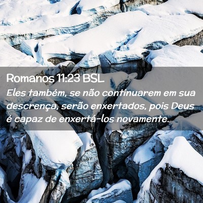 Picture 02 - Romanos 11:23 BSL - Eles também, se não continuarem em sua - Bible Verse Picture