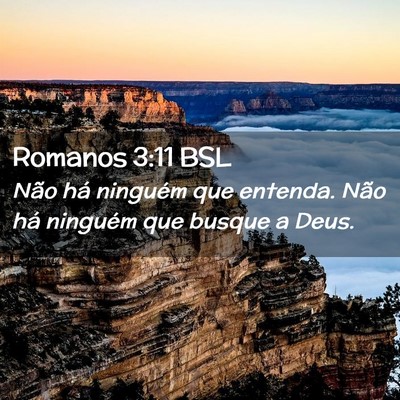 Picture 02 - Romanos 3:11 BSL - Não há ninguém que entenda. Não há ninguém - Bible Verse Picture