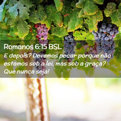 Picture 02 - Romanos 6:15 BSL - E depois? Devemos pecar porque não estamos sob a - Bible Verse Picture