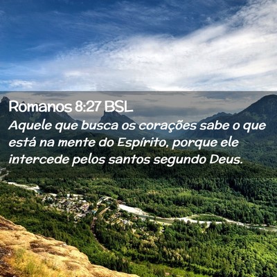 Picture 02 - Romanos 8:27 BSL - Aquele que busca os corações sabe o que está - Bible Verse Picture