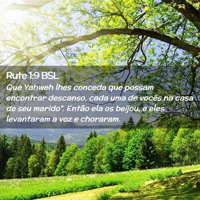 Picture 02 - Rute 1:9 BSL - Que Yahweh lhes conceda que possam encontrar - Bible Verse Picture