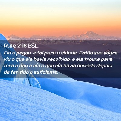 Picture 02 - Rute 2:18 BSL - Ela a pegou, e foi para a cidade. Então sua - Bible Verse Picture