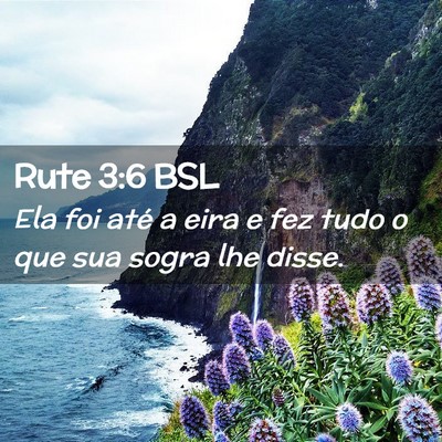Picture 02 - Rute 3:6 BSL - Ela foi até a eira e fez tudo o que sua sogra - Bible Verse Picture