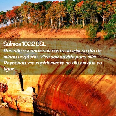 Picture 02 - Salmos 102:2 BSL - Don não esconda seu rosto de mim no dia da minha - Bible Verse Picture
