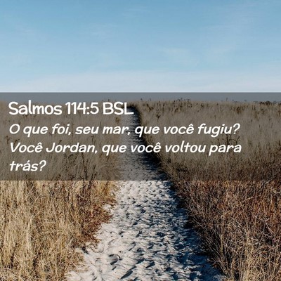 Picture 02 - Salmos 114:5 BSL - O que foi, seu mar, que você fugiu? Você - Bible Verse Picture