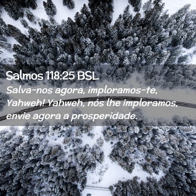 Picture 02 - Salmos 118:25 BSL - Salva-nos agora, imploramos-te, Yahweh! Yahweh, - Bible Verse Picture