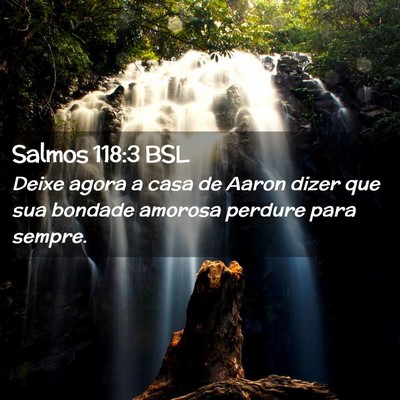 Picture 02 - Salmos 118:3 BSL - Deixe agora a casa de Aaron dizer que sua bondade - Bible Verse Picture