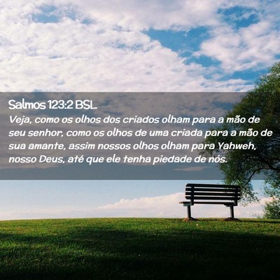 Picture 02 - Salmos 123:2 BSL - Veja, como os olhos dos criados olham para a mão - Bible Verse Picture