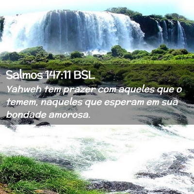 Picture 02 - Salmos 147:11 BSL - Yahweh tem prazer com aqueles que o temem, - Bible Verse Picture