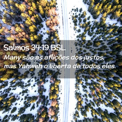 Picture 02 - Salmos 34:19 BSL - Many são as aflições dos justos, mas Yahweh o - Bible Verse Picture