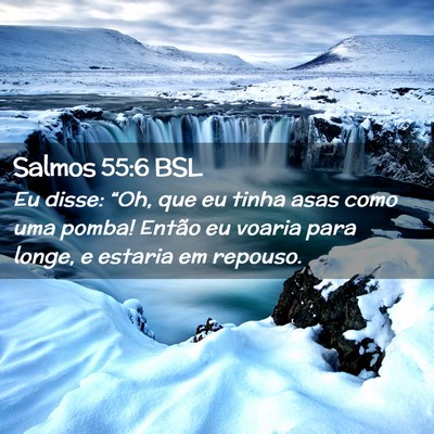 Picture 02 - Salmos 55:6 BSL - Eu disse: “Oh, que eu tinha asas como uma - Bible Verse Picture