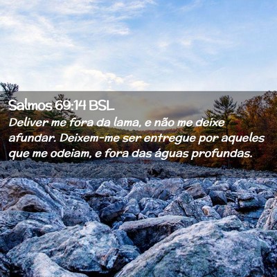 Picture 02 - Salmos 69:14 BSL - Deliver me fora da lama, e não me deixe afundar. - Bible Verse Picture