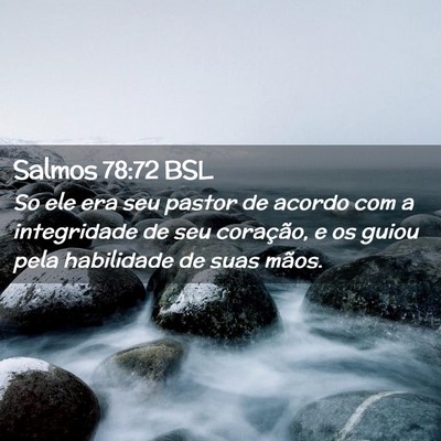 Picture 02 - Salmos 78:72 BSL - So ele era seu pastor de acordo com a integridade - Bible Verse Picture