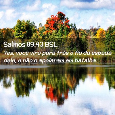 Picture 02 - Salmos 89:43 BSL - Yes, você vira para trás o fio da espada dele, - Bible Verse Picture