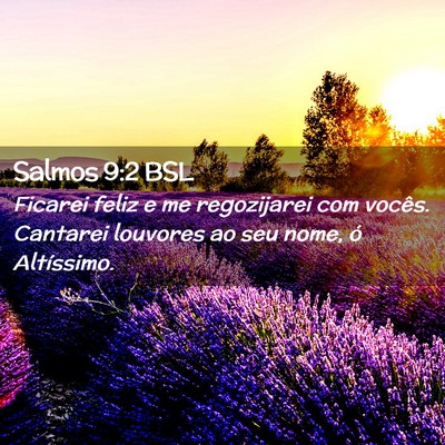 Picture 02 - Salmos 9:2 BSL - Ficarei feliz e me regozijarei com vocês. - Bible Verse Picture