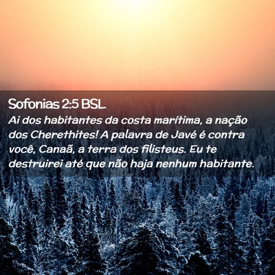 Picture 02 - Sofonias 2:5 BSL - Ai dos habitantes da costa marítima, a nação - Bible Verse Picture