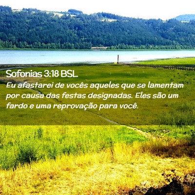 Picture 02 - Sofonias 3:18 BSL - Eu afastarei de vocês aqueles que se lamentam - Bible Verse Picture