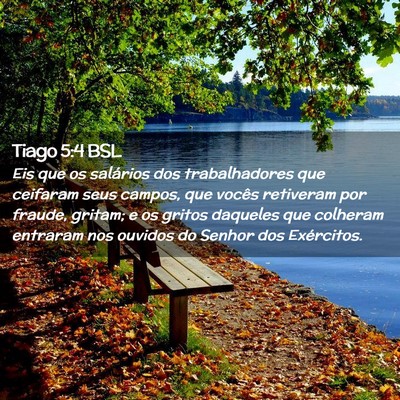 Picture 02 - Tiago 5:4 BSL - Eis que os salários dos trabalhadores que - Bible Verse Picture
