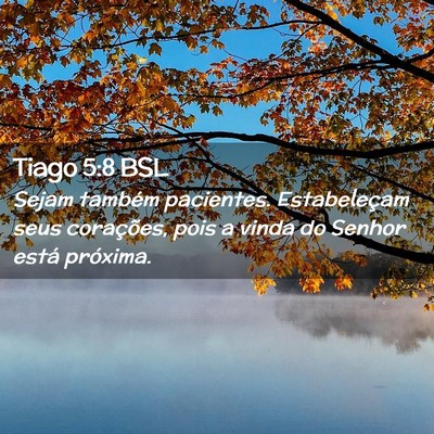Picture 02 - Tiago 5:8 BSL - Sejam também pacientes. Estabeleçam seus - Bible Verse Picture