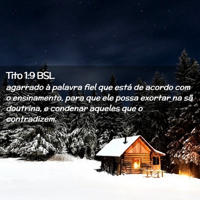 Picture 02 - Tito 1:9 BSL - agarrado à palavra fiel que está de acordo com - Bible Verse Picture