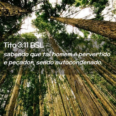 Picture 02 - Tito 3:11 BSL - sabendo que tal homem é pervertido e pecador, - Bible Verse Picture