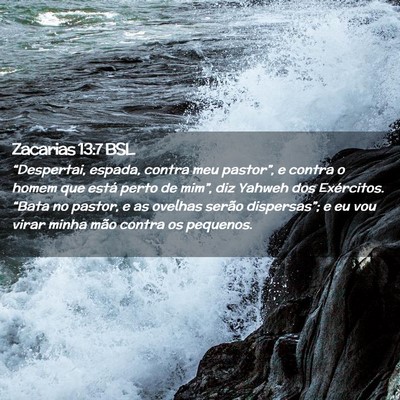 Picture 02 - Zacarias 13:7 BSL - “Despertai, espada, contra meu pastor”, e - Bible Verse Picture