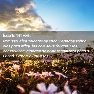 Picture 02 - Êxodo 1:11 BSL - Por isso, eles colocam os encarregados sobre eles - Bible Verse Picture