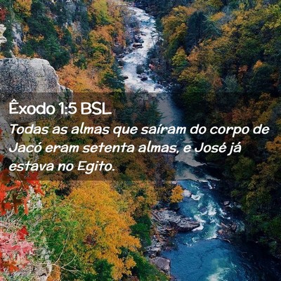 Picture 02 - Êxodo 1:5 BSL - Todas as almas que saíram do corpo de Jacó eram - Bible Verse Picture