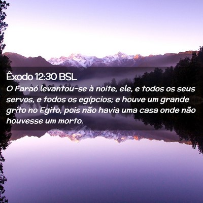 Picture 02 - Êxodo 12:30 BSL - O Faraó levantou-se à noite, ele, e todos os - Bible Verse Picture