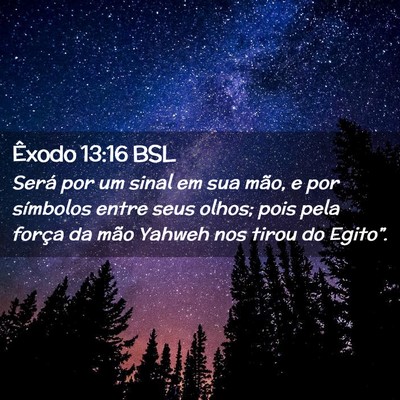 Picture 02 - Êxodo 13:16 BSL - Será por um sinal em sua mão, e por símbolos - Bible Verse Picture