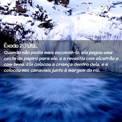 Picture 02 - Êxodo 2:3 BSL - Quando não podia mais escondê-lo, ela pegou uma - Bible Verse Picture