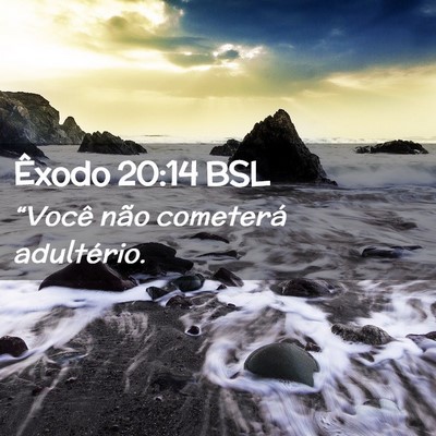 Picture 02 - Êxodo 20:14 BSL - “Você não cometerá - Bible Verse Picture