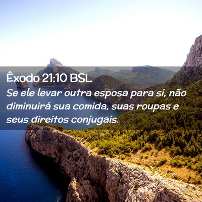 Picture 02 - Êxodo 21:10 BSL - Se ele levar outra esposa para si, não - Bible Verse Picture