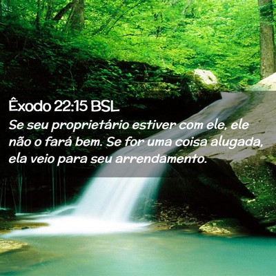 Picture 02 - Êxodo 22:15 BSL - Se seu proprietário estiver com ele, ele não o - Bible Verse Picture