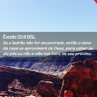 Picture 02 - Êxodo 22:8 BSL - Se o ladrão não for encontrado, então o dono - Bible Verse Picture