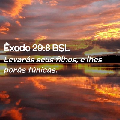 Picture 02 - Êxodo 29:8 BSL - Levarás seus filhos, e lhes porás - Bible Verse Picture