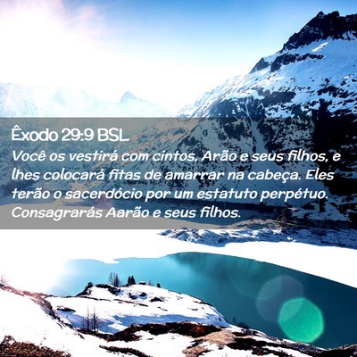 Picture 02 - Êxodo 29:9 BSL - Você os vestirá com cintos, Arão e seus - Bible Verse Picture