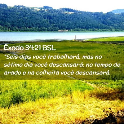 Picture 02 - Êxodo 34:21 BSL - “Seis dias você trabalhará, mas no sétimo - Bible Verse Picture