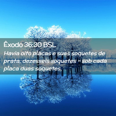 Picture 02 - Êxodo 36:30 BSL - Havia oito placas e suas soquetes de prata, - Bible Verse Picture
