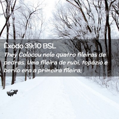 Picture 02 - Êxodo 39:10 BSL - They Colocou nele quatro fileiras de pedras. Uma - Bible Verse Picture
