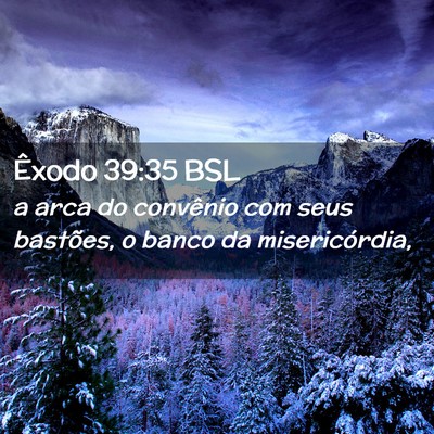 Picture 02 - Êxodo 39:35 BSL - a arca do convênio com seus bastões, o banco da - Bible Verse Picture